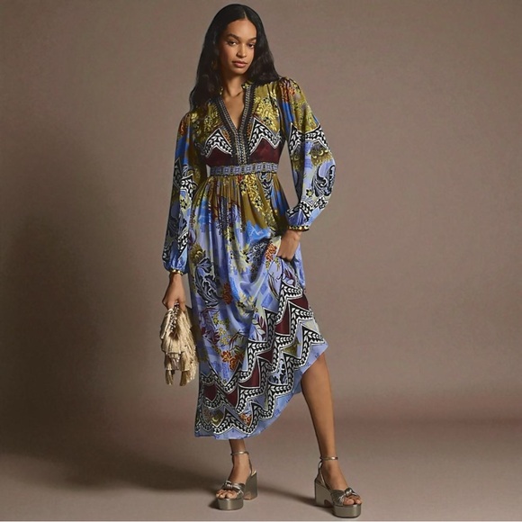 Anthropologie x Bhanuni by Jyoti Patterned Maxi Dress